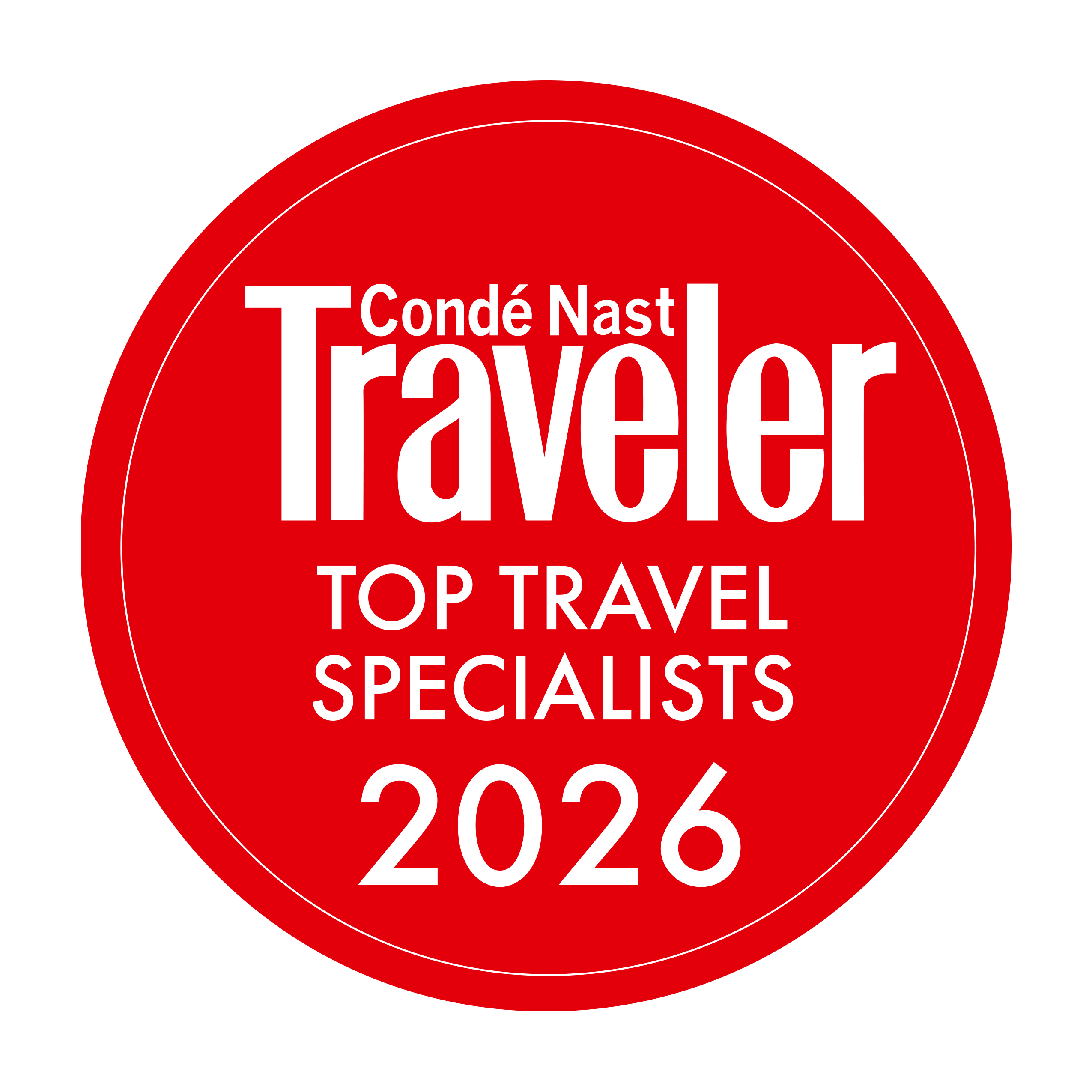 Condé Nast Traveler — Top Travel Specialists 2026