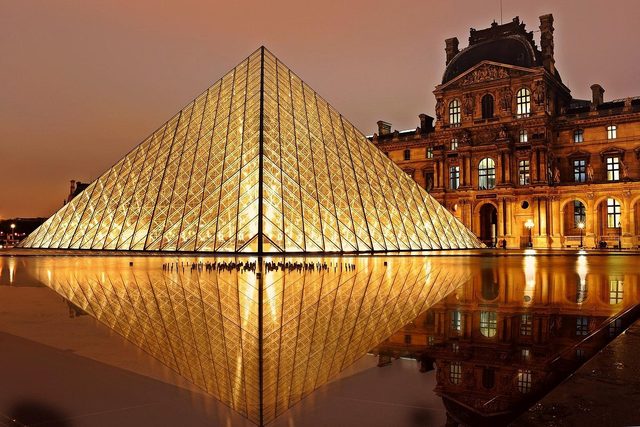 The Louvre after dark