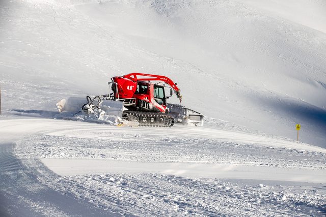 First tracks before the lifts turn