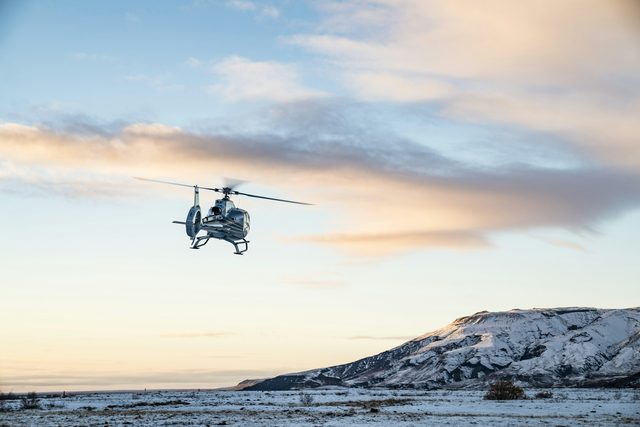 Un Helicóptero al Interior