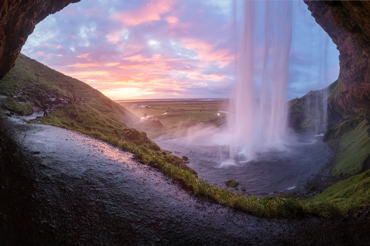 Behind Seljalandsfoss