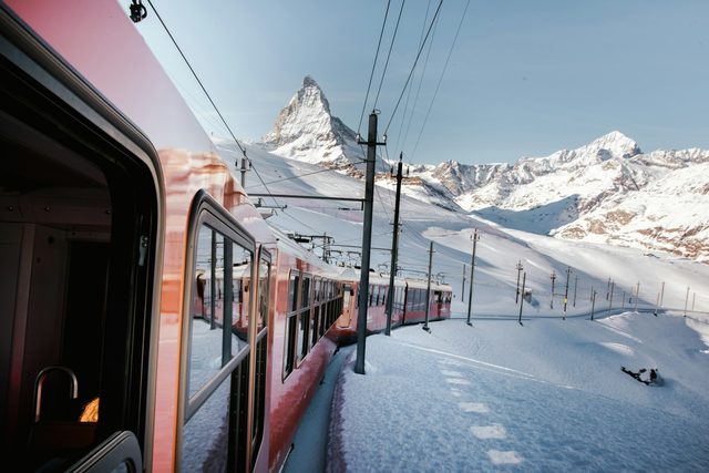 Across the Alps in a private rail carriage — Switzerland