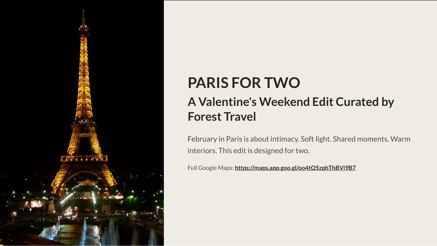 Paris For Two