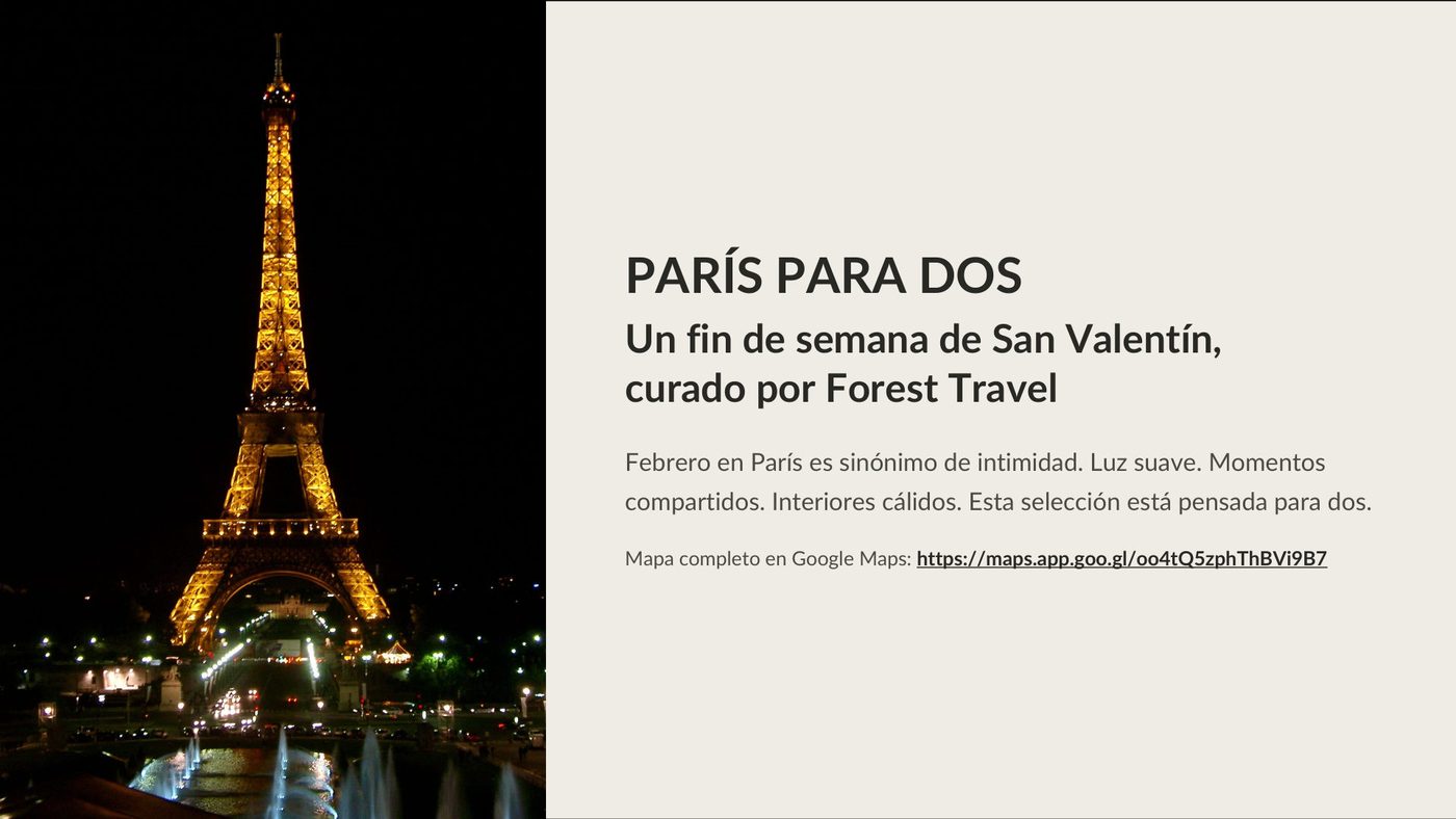 París para dos