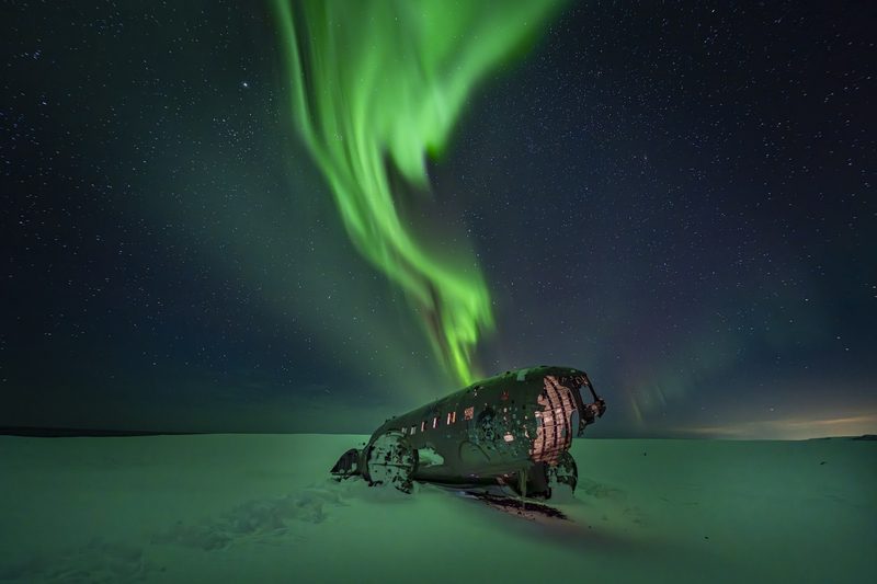 The Northern Lights over Iceland — Iceland