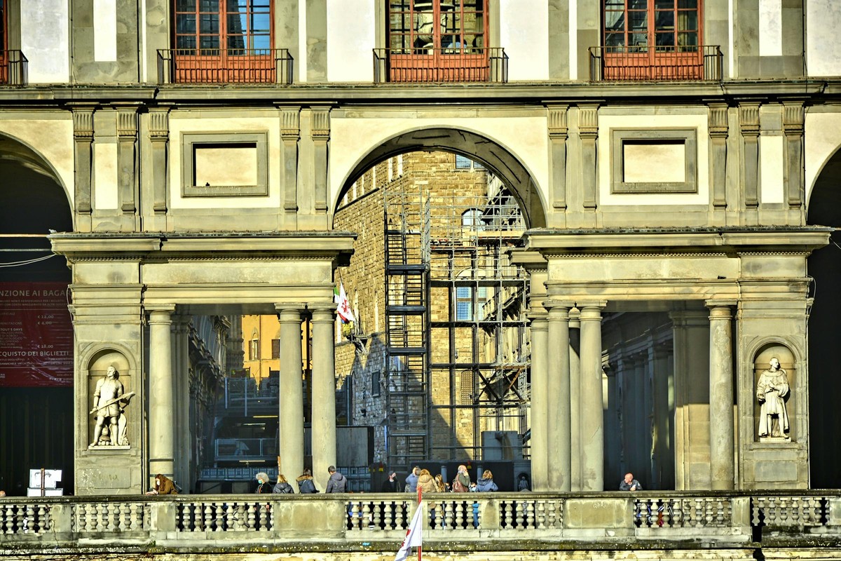 The Uffizi, after hours