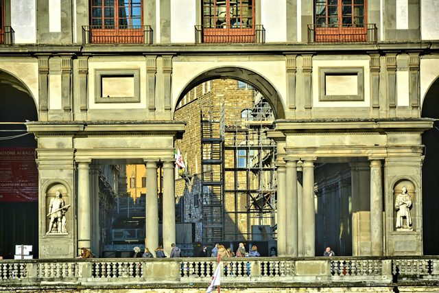 The Uffizi, after hours