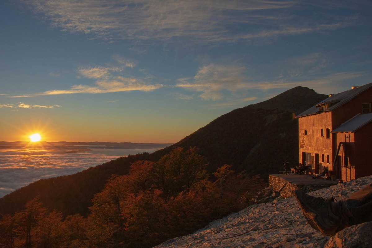 Sunrise at the Campanario summit, privately