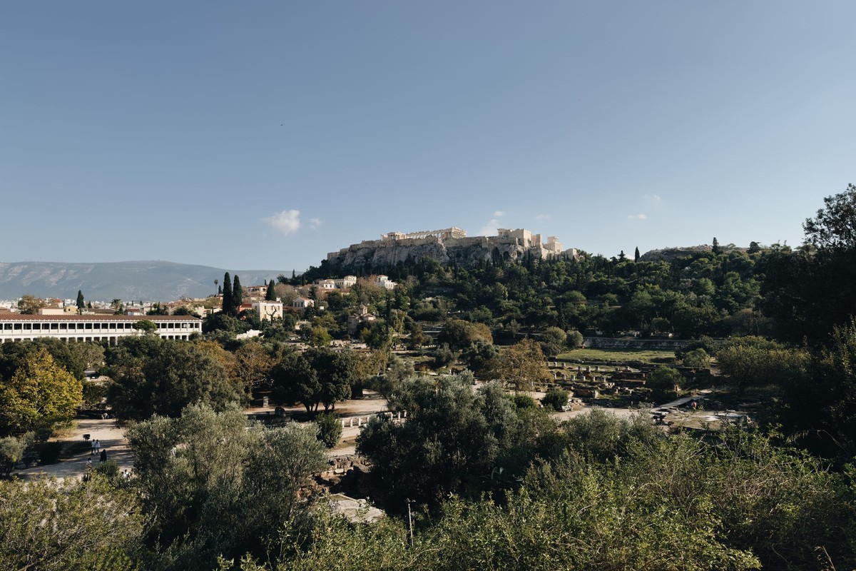 The Acropolis before the hill opens