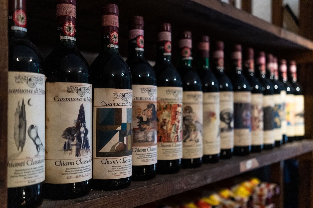A Brunello cellar, underground