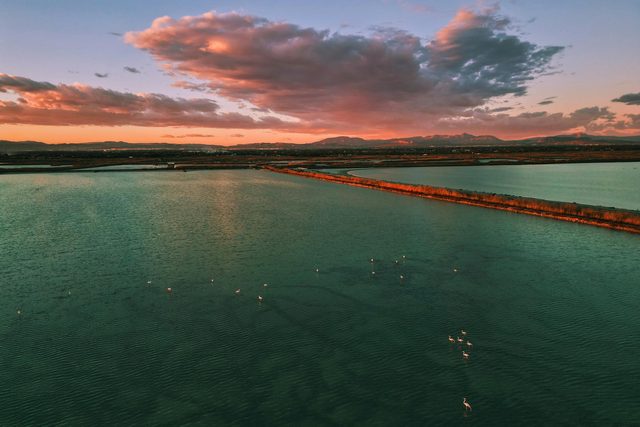 Las salinas al atardecer