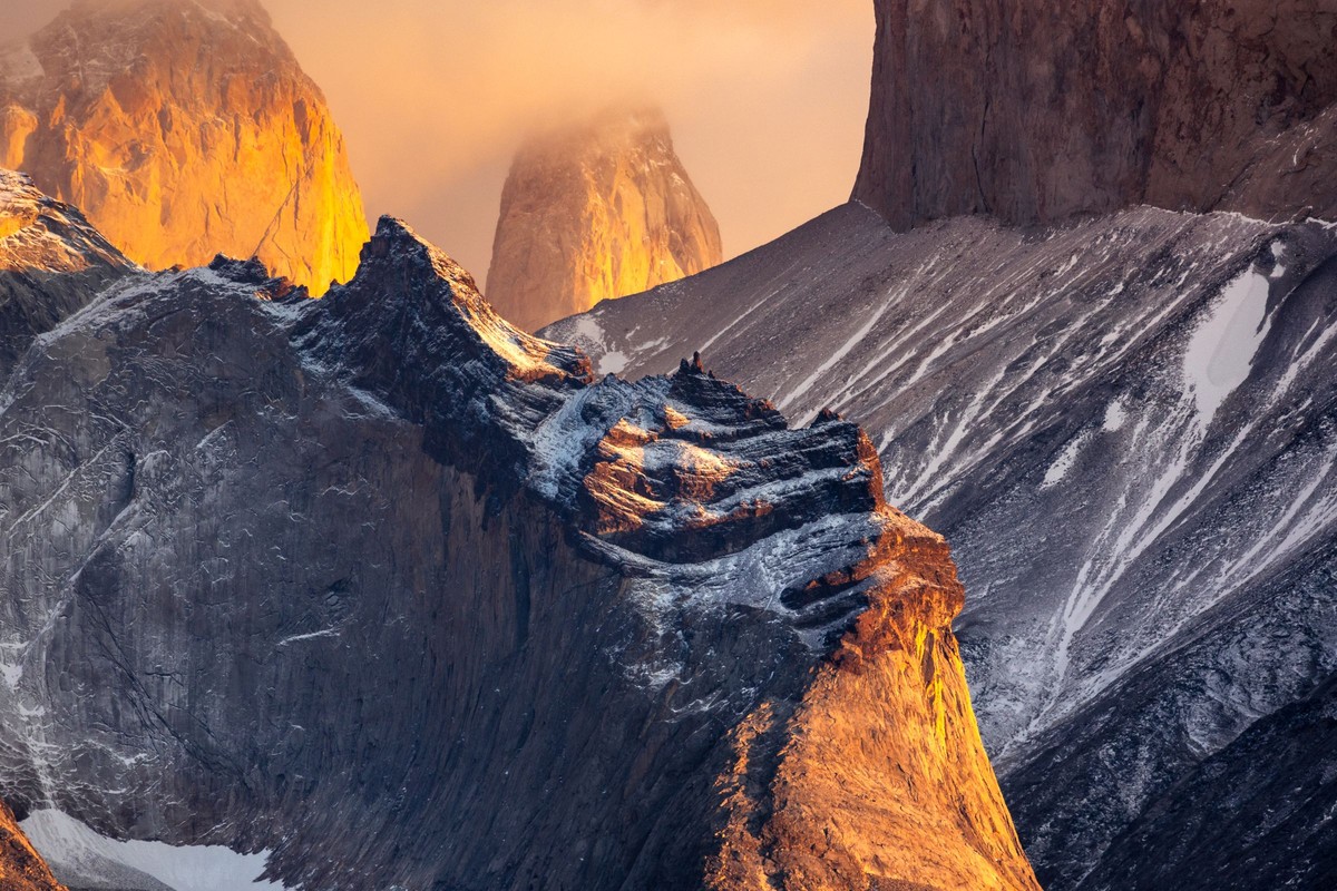 Torres del Paine at first light