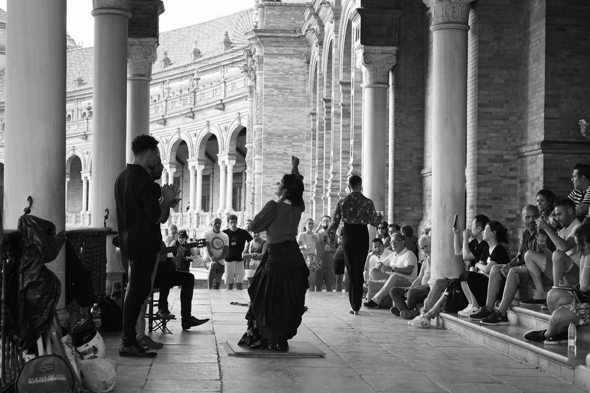 A flamenco recital, intimate