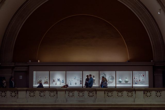 A great museum, after the public leaves